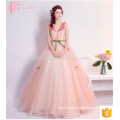 New Appliqued Beaded Ball Gown Evening dress with a ribbon